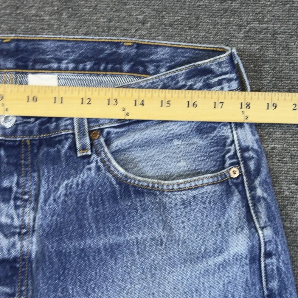 Levi's 501 Jeans Mens 38x30 Blue Denim Button Fly 2003 Y2K Made Guatemala